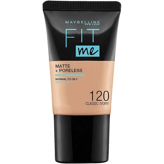 Fond de teint Maybelline Fit Me Matte & Poreless n°120 Classic Ivory format 18mL