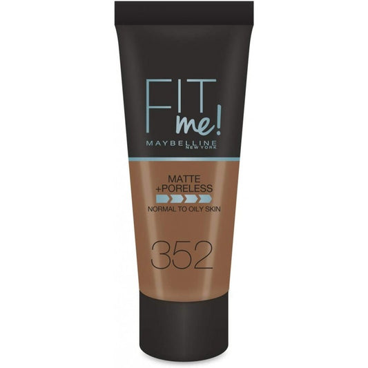 Fond de teint Maybelline Fit Me Matte & Poreless n°352 Truffle Cacao